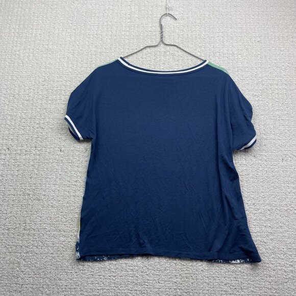 Brax Feel Good Abstract Multicolor Watercolor AOP Boho T-Shirt Womens Sz 36 - Picture 10 of 10